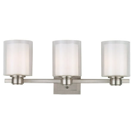 

Design House Oslo Vanity Light in Brushed Nickel 3-Light