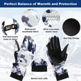thumbnail image 4 of Everest Winter Snow Gloves for Men Women, Touchscreen Waterproof Windproof Ski Gloves for Skiing Skating Snowboarding Snowmobile, 4 of 8
