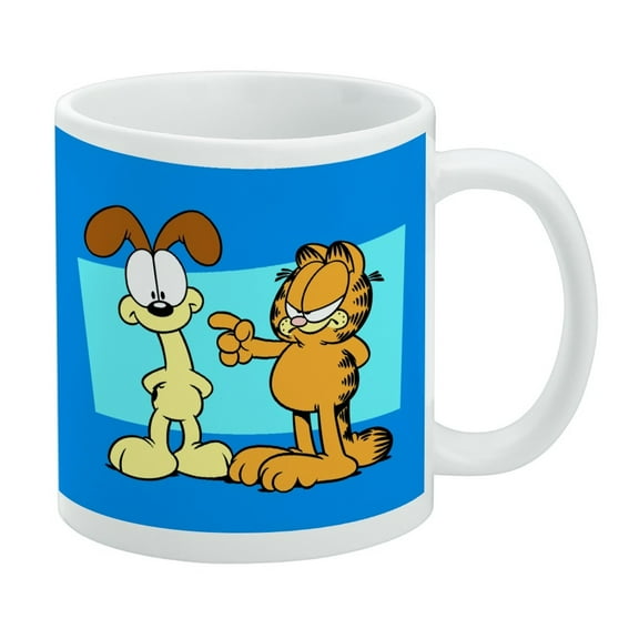 Garfield and Odie I'm Never Wrong White Mug