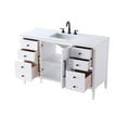 thumbnail image 6 of Elegant Lighting VF29654WH Blakely 54" Free Standing Single Basin Vanity Set - White, 6 of 7