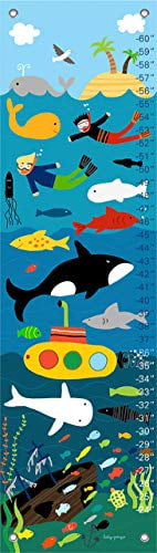 Oopsy Daisy in The Ocean by Lesley Grainger Growth Charts 12 by 42-Inch NB14638