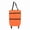 Orange, variant on Foldable Shopping Cart Bag with Wheels, Reusable Grocery Tote Bag for Shopping, Travel and Daily Use