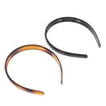 thumbnail image 4 of 2pcs Simple Wide Hoops with Teeth Design for Daily Washing and Makeup Headbands, 4 of 9