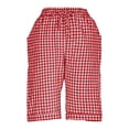 thumbnail image 4 of LVHAOGJOB Shorts à Taille Élastique pour Femmes Été Grande Taille en Lin à Motif avec Poches Shorts Rouges Pantalons pour Dames Amples, 4 of 8