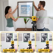 GloBest Portable Rechargeable Green Laser Level, 100ft Range, IP54 Waterproof, Type-C Charging, 360° Magnetic Bracket