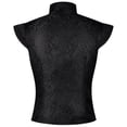 thumbnail image 5 of Men's Renaissance Tudor Vest Costume Medieval Ren Faire Jerkin Vest Vintage Brocade Jacquard Waistcoat for Halloween, 5 of 8