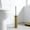 Gold#379, variant on RuiJiao 304 Stainless Steel Toilet Brush and Holder, Freestanding Tall Round Design, Rustproof, Odor-Resistant, Easy Clean, in Multiple Colors