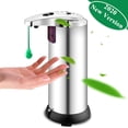 thumbnail image 1 of Non-Contact Stainless Steel Automatic Soap Dispenser Infrared Sensor Liquid Dispenser For Bathroom Or Kitchen (Silver), 1 of 7