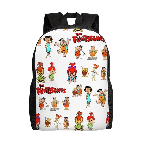 The Flintstones Backpack Casual Daypack Backpacks Large Capacity Shoulder Backpack For Outdoor Travel