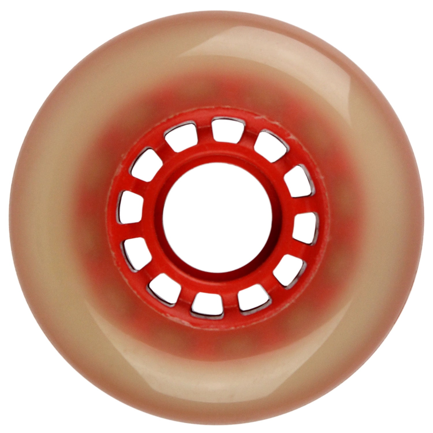 Pro Stock Inline Skate Hockey Wheel 72MM 78A RED FOGGY