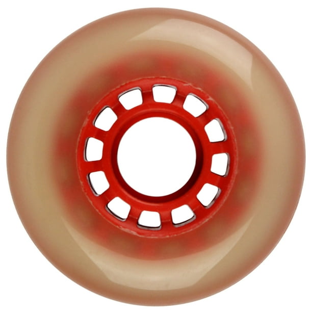 Pro Stock Inline Skate Hockey Wheel 72MM 78A RED FOGGY