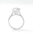 thumbnail image 5 of Bow Jewelry Solitaire Engagement Proposal Rings - 2.16 Ct Round Cut Moissanite Rings - 14K White Gold Plated Wedding Rings - Solo Stone Wedding Moissanite Ring - Valentine Rings, 5 of 9