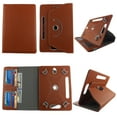 thumbnail image 1 of Wallet style for RCA Voyager 2 tablet case 7 inch for android tablet cases 7 inch Slim fit standing protective rotating universal PU leather cash Pocket cover Brown, 1 of 2