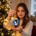 thumbnail image 4 of Clearance Cute Snowman Letter O Personalized Christmas Ornaments, Christmas Tree Decorations, 2D Christmas Tree Pendants for Xmas Tree Decor, 4 of 7