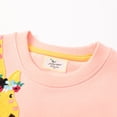 thumbnail image 4 of HuaAngel Little Girls Dinosaurs Round Neck Cotton Long Sleeve Pullover Sweatshirt Cartoon Casual Sweatshirt, 4 of 6