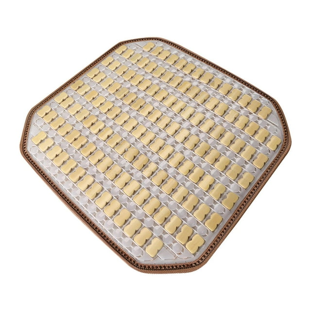 koolsoo Bamboo Car Seat Cushion Anti Slip Ventilated for Office Chair Home Auto Beige