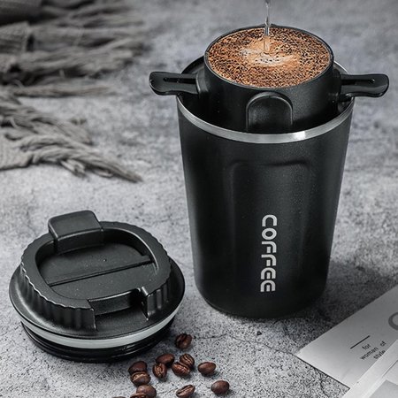 

Tumbler 13 17 Coffee Mug Vacuum Insulated Camping Mug with Lid Stainless Steel Travel Tumbler Cup Coffee Outdoor - 510ml 16x9cm