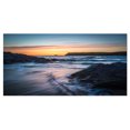 thumbnail image 2 of Setting Sun at Polzeath Beach - Modern Seascape Canvas Artwork, 2 of 3