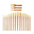 thumbnail image 2 of RSET-9381 | 25pc Bone Taklon Variety Brush Set, 2 of 8