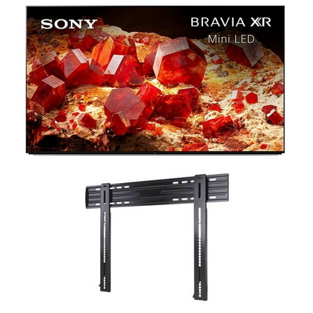 Sony XR75X93L 75" 4K Mini LED Smart Google TV with PS5 Features with a Sanus LL11-B1 Super Slim Fixed-Position Wall Mount for 40" - 85" TVs (2023)