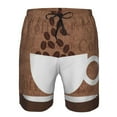 thumbnail image 4 of Naloa Coffee Cafe Cup Men's Beach Shorts, Surfing shorts, Swim trunks, Quick Dry Swim Trunks for Surfing Beach Fun - 3X-Large, 4 of 9