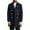 Navy, variant on Men's Slim Fit Casual Double breasted Mid-length European American Long sleeved Woolen Windbreaker Coat Navy