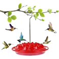 thumbnail image 1 of Hummingbird Feeders For Outdoors Hanging, Leakproof Plastic Saucer Hummingbird Feeders 25 Feeding Ports, 1 of 4