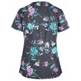 thumbnail image 2 of Pntutb Blusa de Acción de Gracias de Uniforme de Trabajo de Manga Corta con Cuello en V para Mujer Pntutb Pntutb-5387, 2 of 3