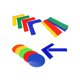 thumbnail image 4 of 13 pegatinas antideslizantes de PVC para marcar canchas de tenis, baloncesto, fútbol, bádminton (almohadilla redonda de 5 colores, 4 líneas y 4 esquinas)., 4 of 6