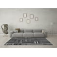 thumbnail image 3 of Ahgly Company Indoor Square Southwestern Gray Country Area Rugs, 4' Square, 3 of 4