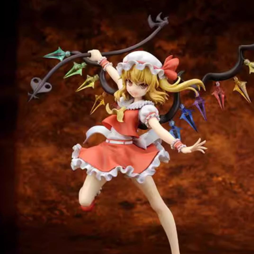 New Touhou Project Flandre Scarlet (combat Ver) Character Anime Model Statue Action Figures Desktop Ornament Popular Decorations Fan Souvenirs Creative Gift Collectable