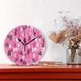 thumbnail image 2 of GZHJMY Valentine's Day Star Wall Clock, Silent Non Ticking Battery Operated Round PVC Clock for Kitchen Office School Home Decorative, 2 of 7