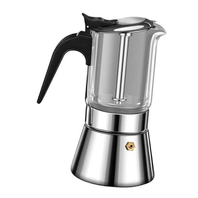 Cafetera , tetera, filtro de acero inoxidable para el hogar, cafetera Espresso de 160ml, olla para cocina, hogar, restaurante, cafetería