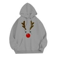 thumbnail image 2 of CONZONE Christmas Men's Hoodies Xmas Reindeer Hoodie for Men Graphic Long Sleeve Pullover Hooded Sweatshirt Soft Fall Winter Sweatshirts With Pocket, 2 of 3