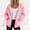 Pink#1, variant on Caywon Women's Full-Zip Hoodie Sweatshirt, Relaxed Fit Long Sleeve Hooded Top with Kangaroo Pockets, Solid Color Casual Athletic Jacket for Workout, Lounge & Daily Wear