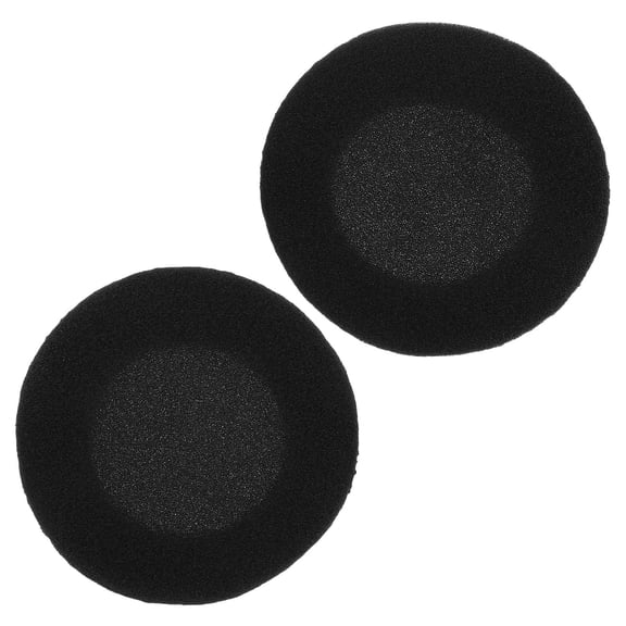 FOMIYES 2-Pack Black Replacement Earbud Covers Soft Sponge Pads for Comfortable and Secure Headphone Fit