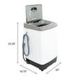 thumbnail image 3 of Avanti 1.38 cu. ft. Compact Top Loader Washer Machine, in White (CTW14X0W-IS), 3 of 10