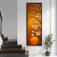 thumbnail image 2 of Large Framed Canvas Print Japanese Style Floral Botanical Wall Art Japandi Decorative for Living room Bedroom - 60"x20" Black Frame, 2 of 6