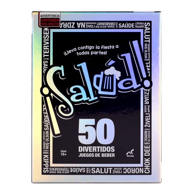Novelty ¡Salud! 50 Juegos del Beber, Juegos de Mesa para Adultos Novelty Novelty