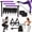 14pcs/set Purple, variant on 14-Piece Multifunctional Pilates Bar with Resistance Bands, Portable Pedal Exerciser Stretch Fitness Equipment for Yoga Home Training & Full Body Workout