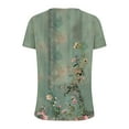 thumbnail image 6 of Summer Tops Viikei Womens Tops Short Sleeve Blouse,Plus Size Tops Clearance under 10.00,Women's New Short-sleeved V-neck Pullover Casual Printed Fashion Top Multicolor L, 6 of 7