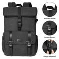 thumbnail image 5 of Mosiso 15-16 inch DSLR/SLR/Mirrorless Photography Camera Backpack Case Top Folded Pocket with Tripod Holder-Works Canon/Nikon/Sony/DJI Mavic Drone, Black, 5 of 8