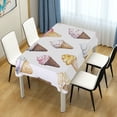 thumbnail image 4 of Yayeee Tablecloths 60" x 108" Rectangle Wrinkle Resistant Party Table Cover, Ice Cream Pattern, 4 of 8