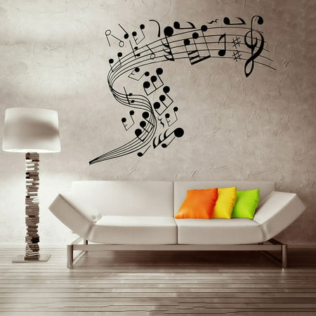Music Notes Band Room Home Removable Wall Stickers Decals Vinyl Diy Wall Art Decor Walmart Canada