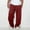 15#Wine, variant on lkfuzj Men's Fashion Casual Comfy Solid Color Loose Summer Pants - Drawstring, Pockets, High Waist, Elastic Waist, Sashes, Waist-closing Effect, Solid Pattern, for Outdoor, Casual, Daily