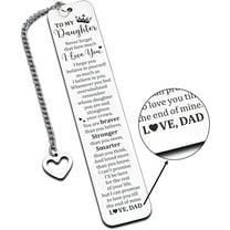 Daughter Gifts from Dad - to My Daughter Valentine Birthday Gift from Dad, Father Daughter Gifts from Dad, Daughter 16th 18th 21st Birthday Gift for Teen Girls Graduation Easter Stuffer