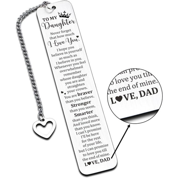 Daughter Gifts from Dad - to My Daughter Valentine Birthday Gift from Dad, Father Daughter Gifts from Dad, Daughter 16th 18th 21st Birthday Gift for Teen Girls Graduation Easter Stuffer