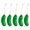 5 PCS, variant on Christmas Pickle Ornament, Traditional Glass Blown Green Hanging Pickle Xmas Holiday Decor Ornaments, 1/5/10 Pcs, 3.5"