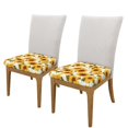 thumbnail image 2 of Sigee Modern Elegant Sunflower for High Stretch Fabric Furniture Protector,Stretch Couch Cushion Slipcovers-Two Pieces, 2 of 7