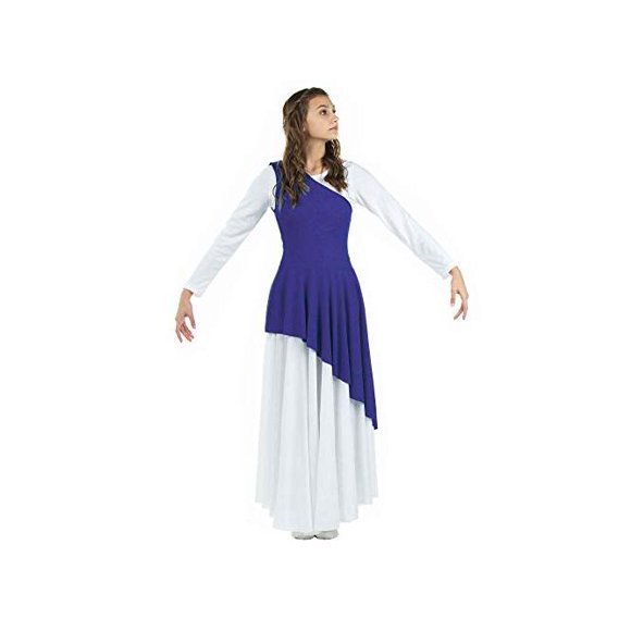 Danzcue Tunique de Danse Asymétrique pour Femmes